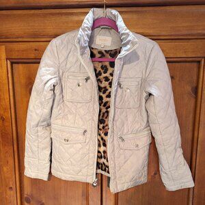 Laundry by Shelli Segal Women's Khaki Quilted Puffer Jacket, Size Small
